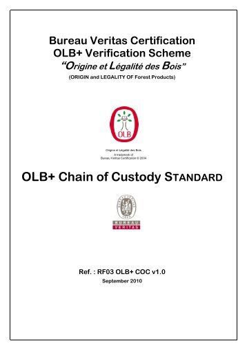 RF03 OLB+ COC v1.0 - Bureau Veritas