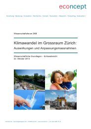 Klimawandel im Grossraum Zürich: - econcept AG