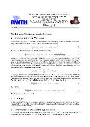 Ãbung 1 - Institut für Geometrie und Praktische Mathematik
