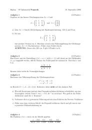 Diplom â VP Informatik/Numerik 19. September 2000 Aufgabe 1 (10 ...