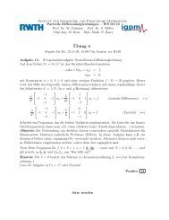 4. Ãbungsblatt - Institut fÃ¼r Geometrie und Praktische Mathematik