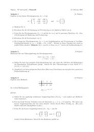 Diplom â VP Informatik / Numerik 24. Februar 2003 Aufgabe 1 (11 ...