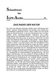 Das Radio der Natur - IGPP