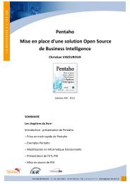Pentaho Mise en place d'une solution Open Source de Business ...