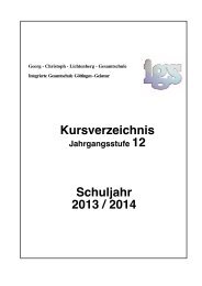 Kurswahlen 12.Jahrgang 2013 14.pdf - IGS GÃ¶ttingen