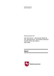 Sport Niedersachsen - NiedersÃ¤chsischer Bildungsserver