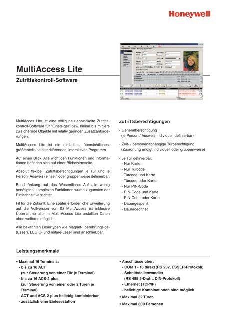 MultiAccess Lite - Heinz Port GmbH
