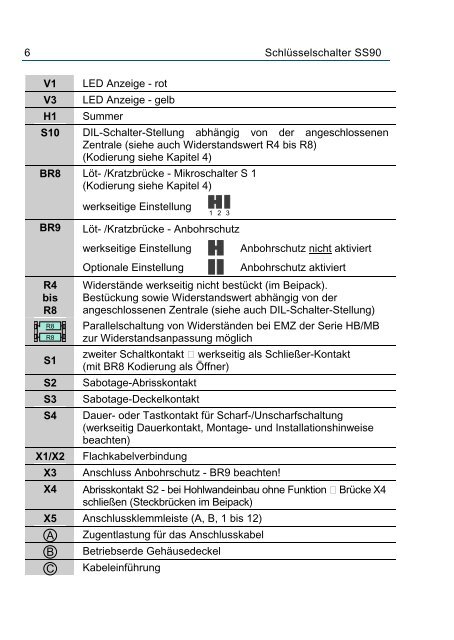 Honeywell - SchlÃ¼sselschalter SS90 (PDF) - IGS-Industrielle ...