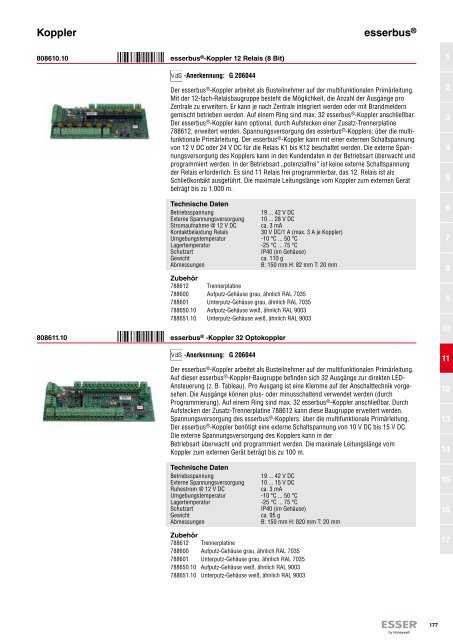 Katalogauszug Novar Buskoppler - IGS-Industrielle ...