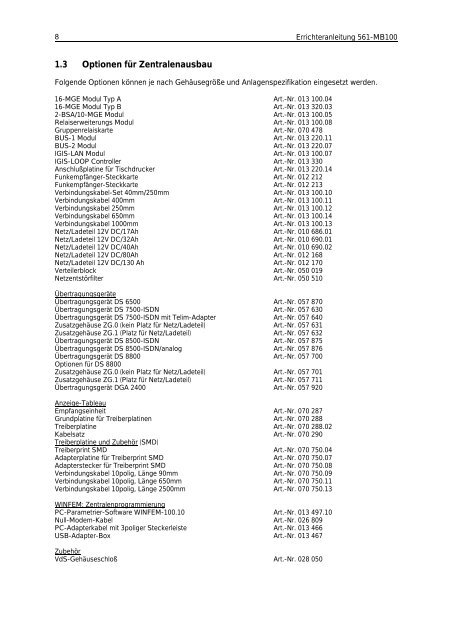 Honeywell - Einbruchmelderzentrale 561-MB100 - Errichter