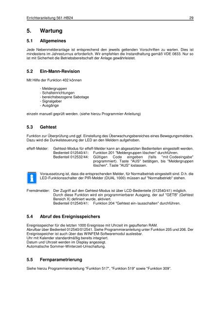 Einbruchmelderzentrale 561-HB48 - IGS-Industrielle ...