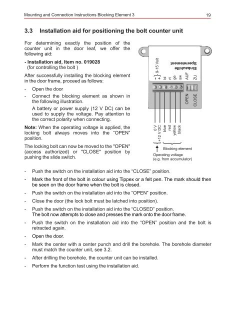 Honeywell - Elektromechanisches Sperrelement 3 - IGS-Industrielle ...