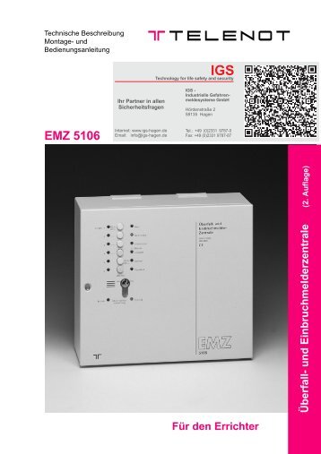 EMZ 5106 - IGS-Industrielle Gefahrenmeldesysteme GmbH