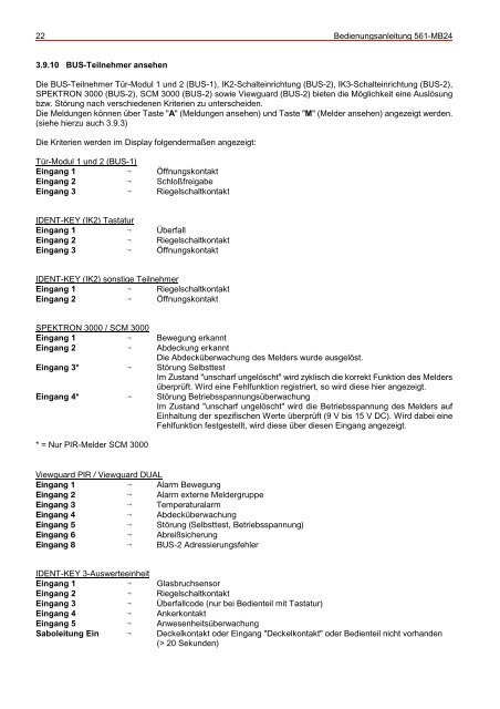 Honeywell - Einbruchmelderzentrale 561-MB24 - Bedienung (PDF)