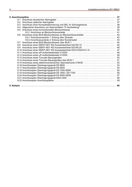 Honeywell - Einbruchmelderzentrale 561-MB24 - Errichter (PDF)