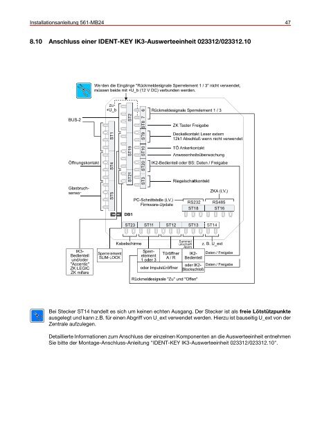 Honeywell - Einbruchmelderzentrale 561-MB24 - Errichter (PDF)