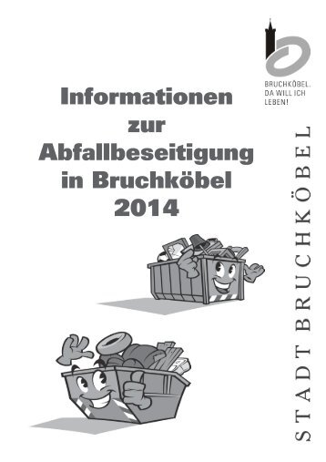 Abfallinformationen 2014 - Stadt Bruchköbel