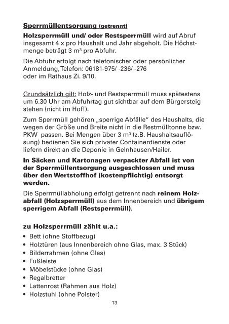 Abfallinformationen 2014 - Stadt Bruchköbel