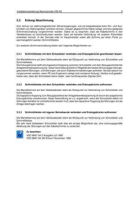 Alarmzentrale 100-A5 - IGS-Industrielle Gefahrenmeldesysteme ...