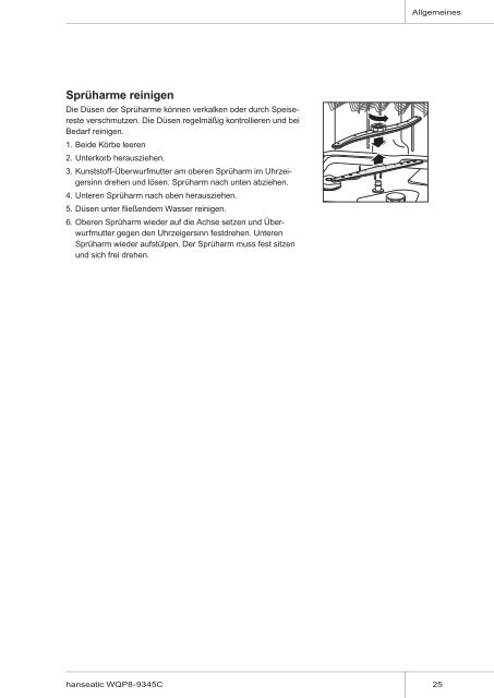 Gebrauchsanleitung Hanseatic Geschirrspüler WQP8-9345C