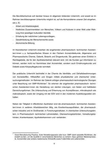 Pharmazeutisch-technische(r) Assistent(in) - Landesbildungsserver ...