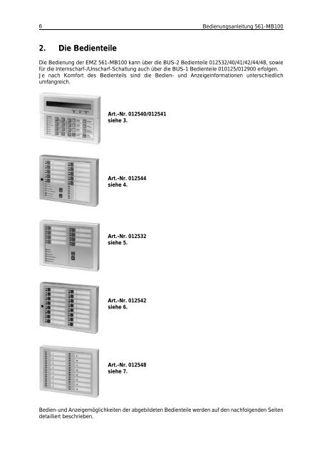 Honeywell - Einbruchmelderzentrale 561-MB100 - Bedienung (PDF)