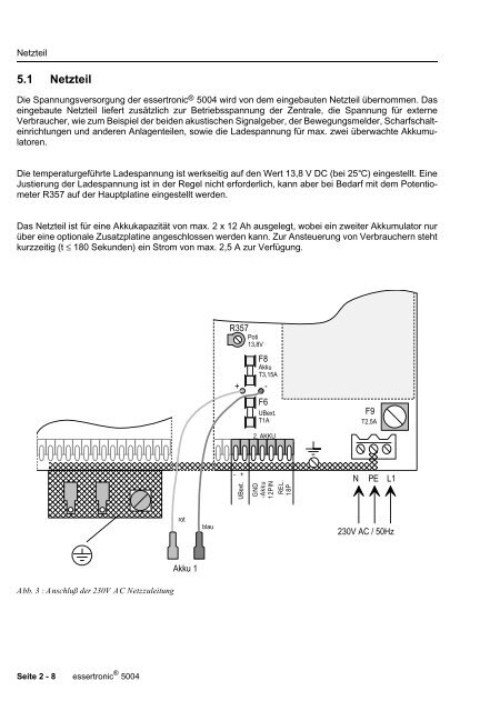 Einbruchmelderzentrale Essertronic 5004 (PDF) - IGS-Industrielle ...