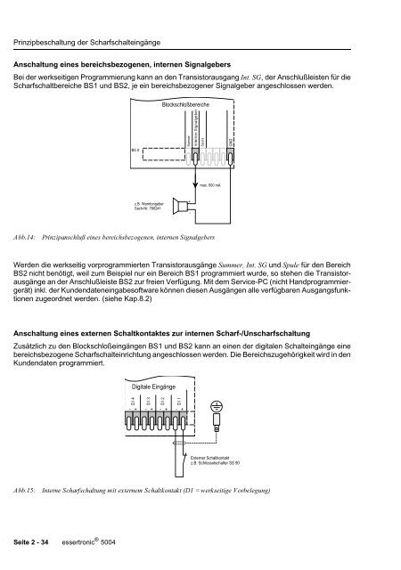 Einbruchmelderzentrale Essertronic 5004 (PDF) - IGS-Industrielle ...