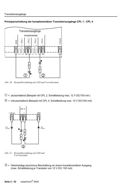 Einbruchmelderzentrale Essertronic 5004 (PDF) - IGS-Industrielle ...