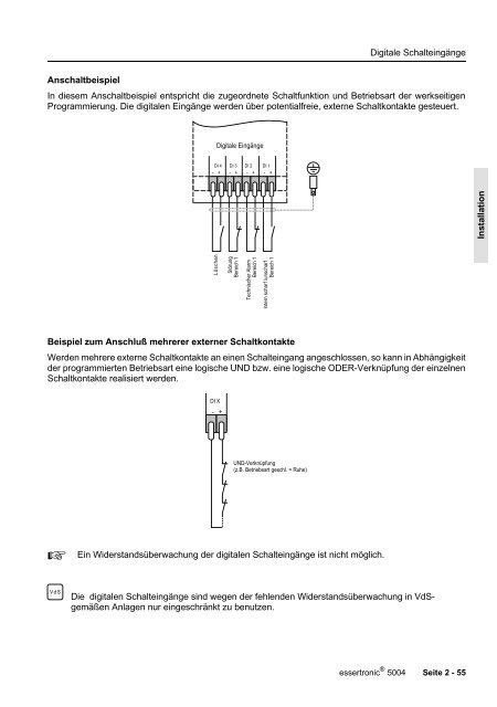 Einbruchmelderzentrale Essertronic 5004 (PDF) - IGS-Industrielle ...