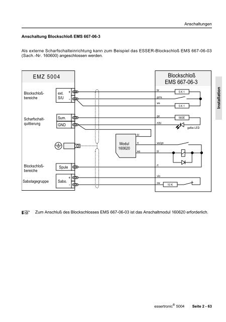 Einbruchmelderzentrale Essertronic 5004 (PDF) - IGS-Industrielle ...