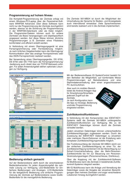 Einbruchmelderzentrale 561-MB24