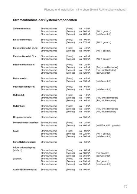 Patientenrufsystem clino phon 99 - IGS-Industrielle ...