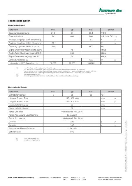 Patientenrufsystem clino phon 99 - IGS-Industrielle ...