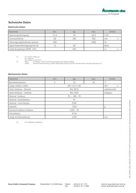 Patientenrufsystem clino phon 99 - IGS-Industrielle ...