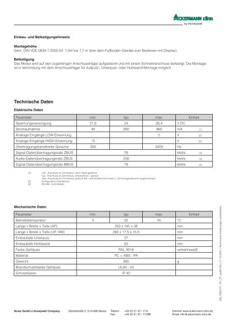 Patientenrufsystem clino phon 99 - IGS-Industrielle ...