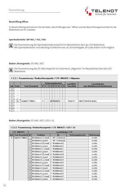 Einbruchmelderzentrale Complex-200H-400H - IGS-Industrielle ...