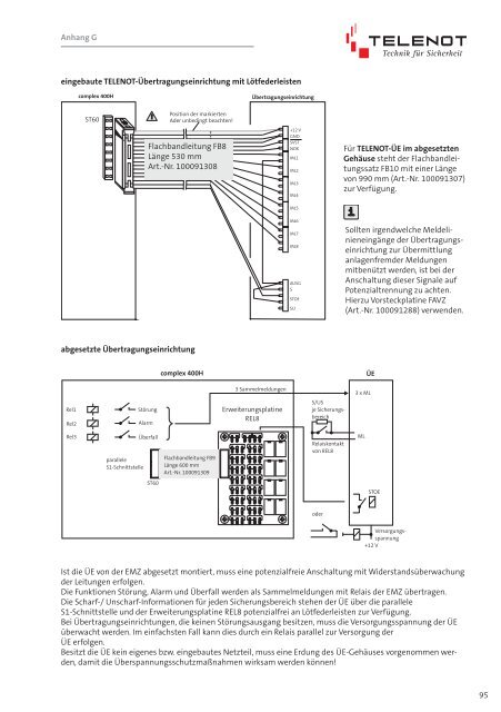 Einbruchmelderzentrale Complex-200H-400H - IGS-Industrielle ...