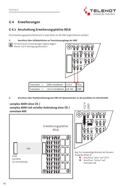 Einbruchmelderzentrale Complex-200H-400H - IGS-Industrielle ...