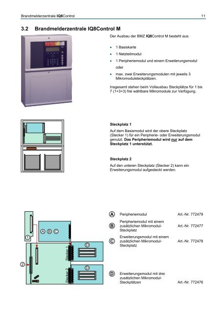 Novar - Brandmeldecomputer IQ8-Control C und M - IGS-Industrielle ...