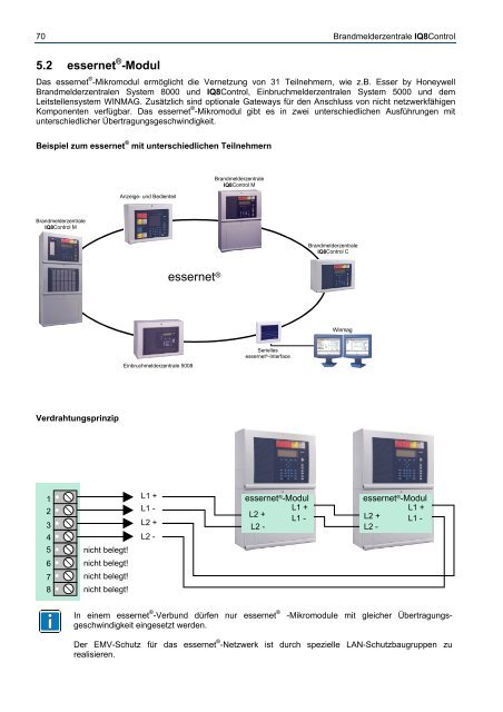 Novar - Brandmeldecomputer IQ8-Control C und M - IGS-Industrielle ...