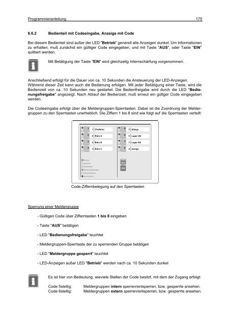 Einbruchmelderzentrale 561-MB8 - Programmierung