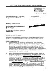 INTEGRIERTE GESAMTSCHULE LANGENHAGEN - IGS ...