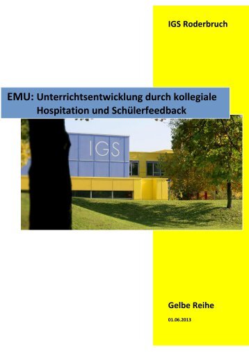 EMU: Unterrichtsentwicklung durch kollegiale Hospitation und ...