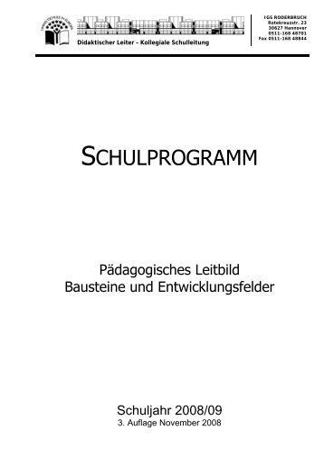 SCHULPROGRAMM - Integrierte Gesamtschule Roderbruch