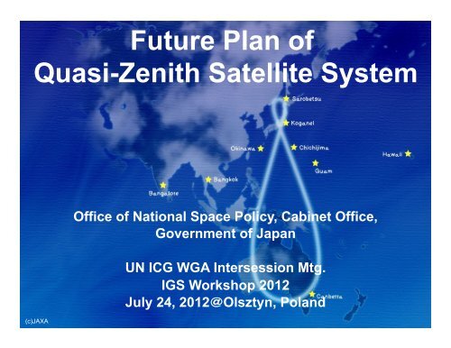Future Plan of QZSS - IGS
