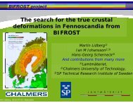 The search for t deformations in Fe BIFR the true crustal ... - IGS