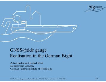 GNSS-tide gauge in the German Bight - IGS