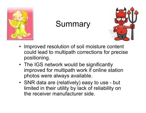 Can we use GPS multipath to measure soil moisture content ... - IGS