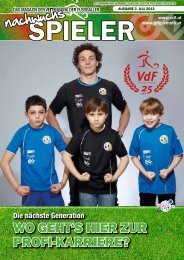 Nachwuchsspieler - VdF • Vereinigung der Fußballer